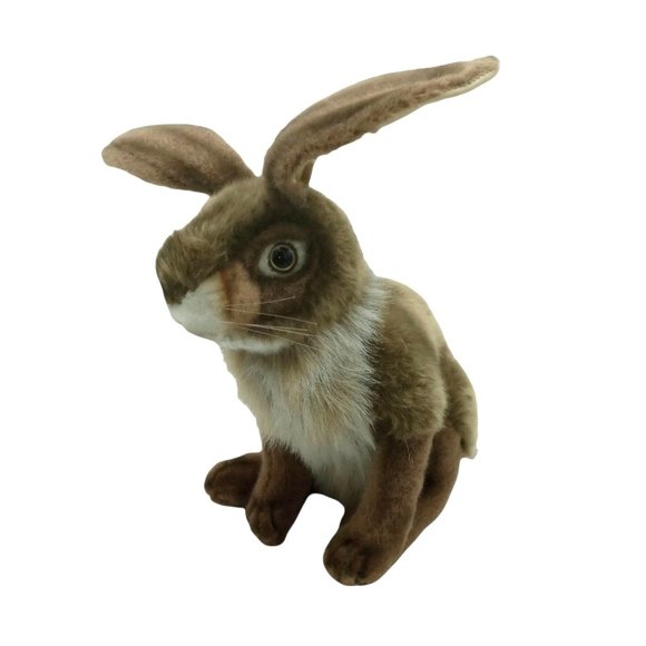 Vintage Stuffed Bunny Rabbit, Hansa Plush, Stuffed Animal, Thomas Boland, 12 in - Picture 1 of 9